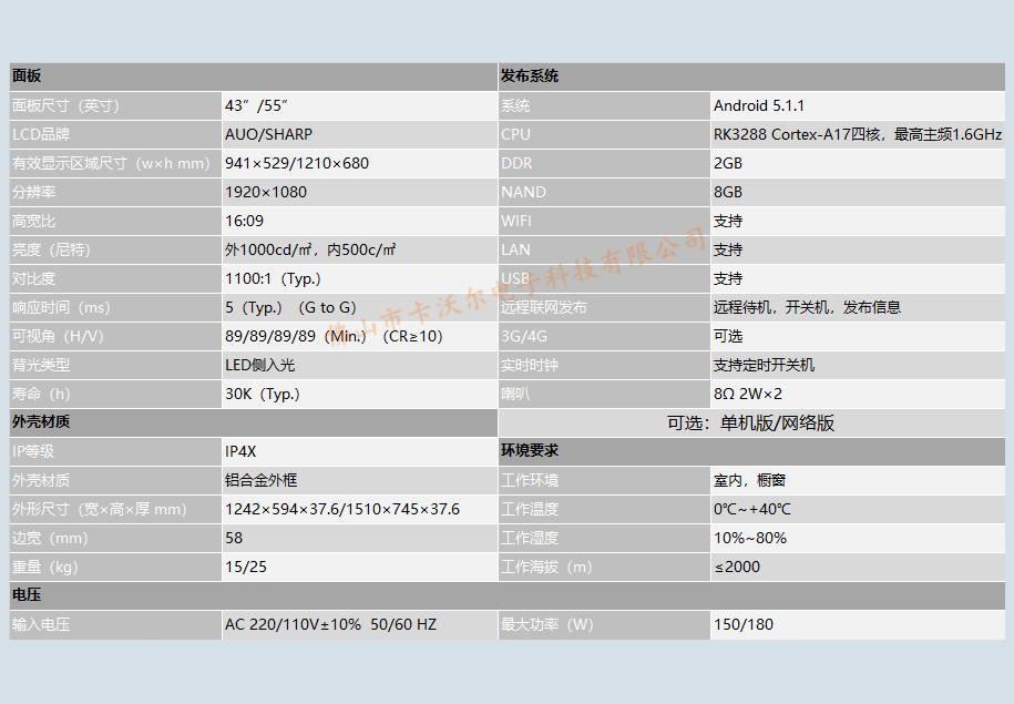 卡沃——银行专用双面液晶橱窗海报屏(图4)